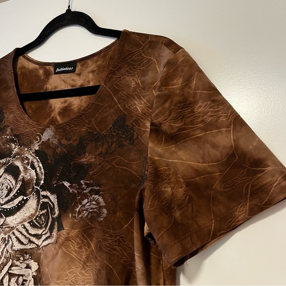 Initiatives | Y2K Rhinestone Tee Shirt - Picture 4 of 15